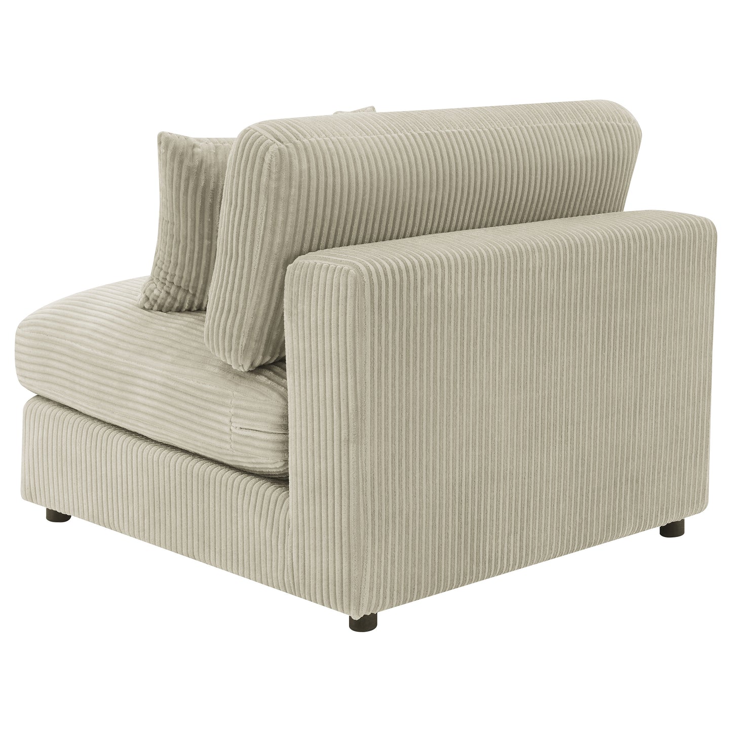 briana upholstered armless chair sand