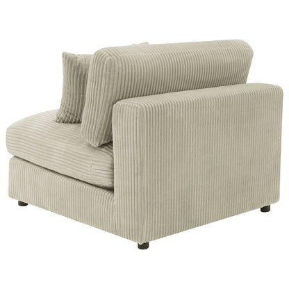 Briana Upholstered Armless Chair Sand