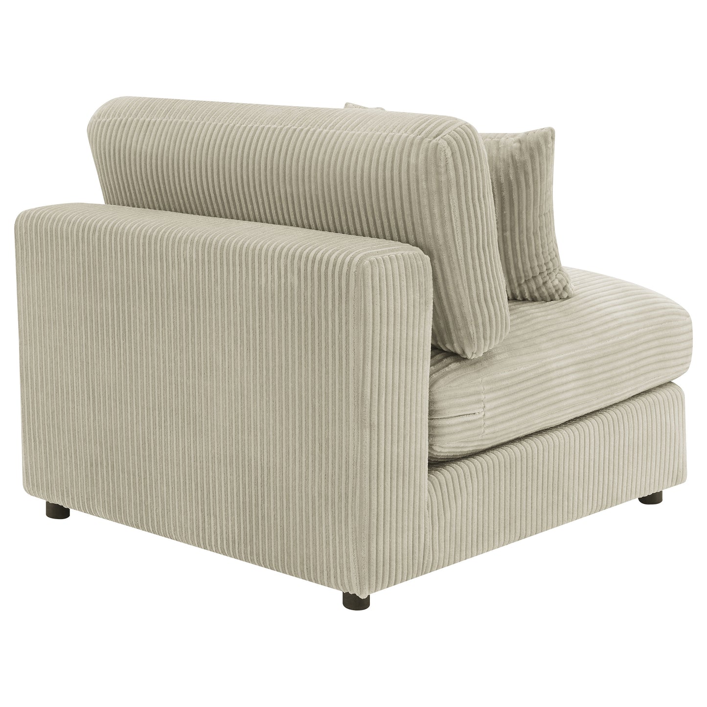 briana upholstered armless chair sand