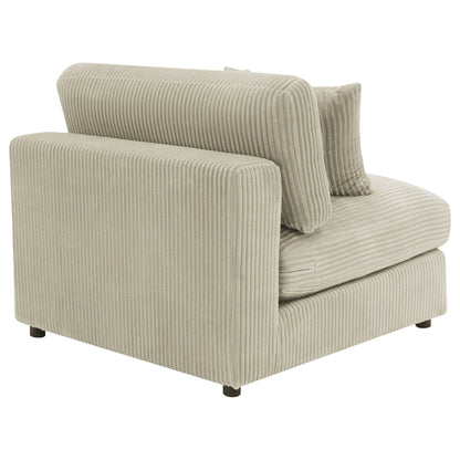 Briana Upholstered Armless Chair Sand