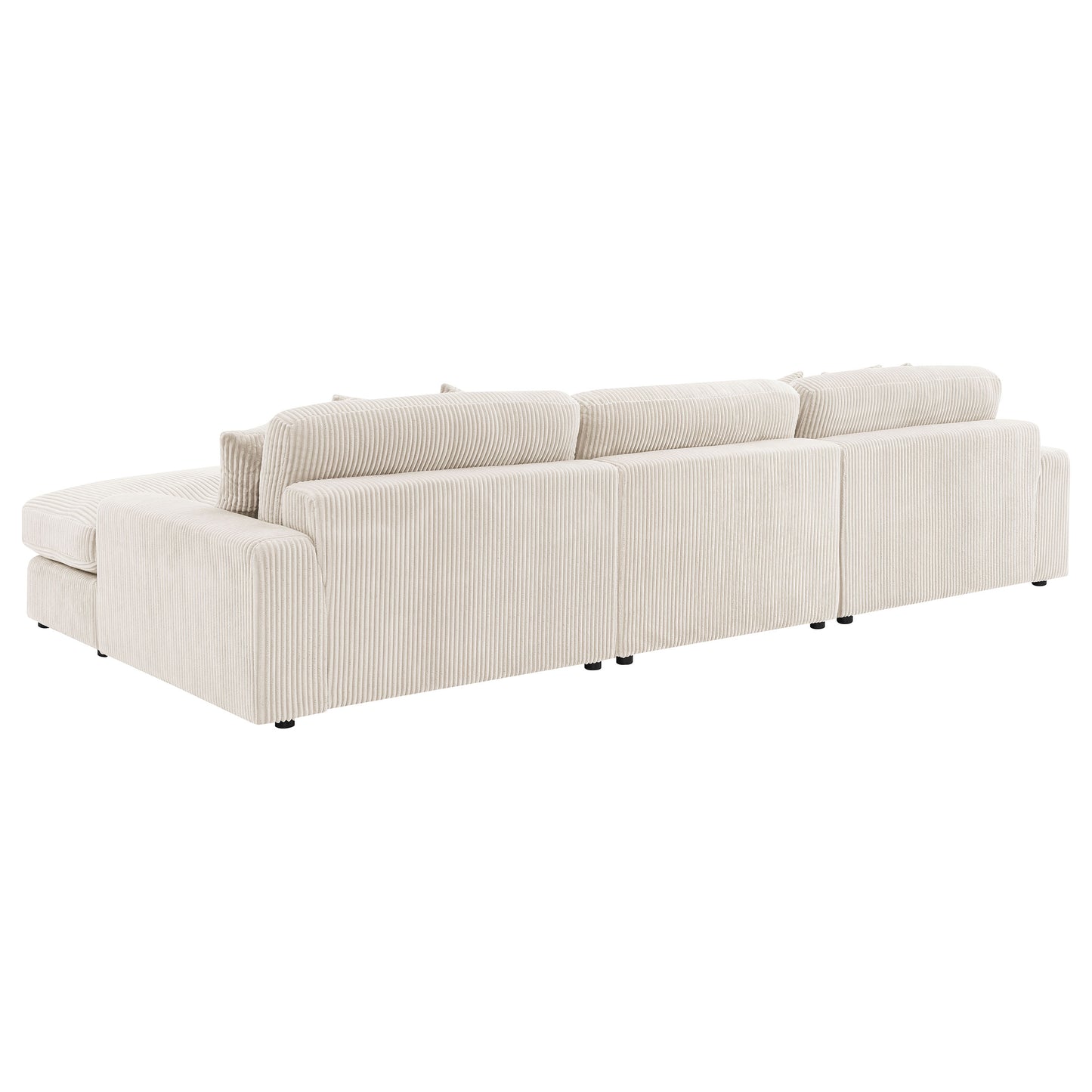 winchester upholstered reversible chaise sectional sofa sand