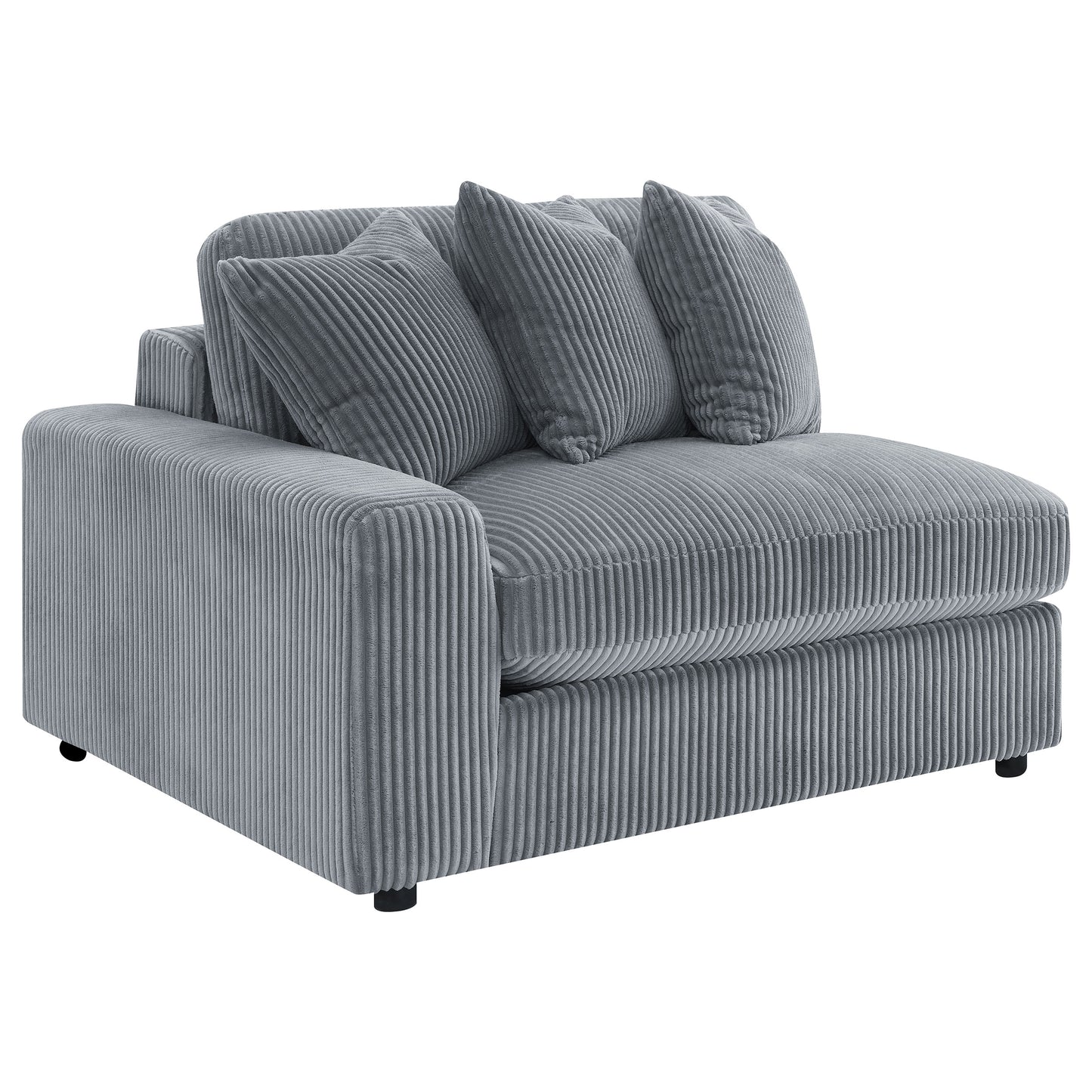 winchester upholstered reversible chaise sectional sofa fog