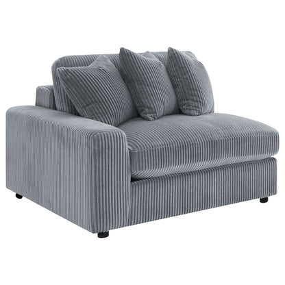 Winchester Upholstered Reversible Chaise Sectional Sofa Fog