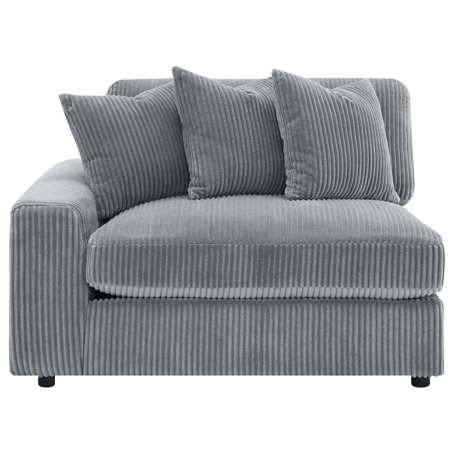 winchester upholstered reversible chaise sectional sofa fog