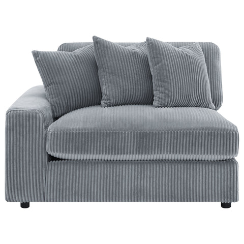 Winchester Upholstered Reversible Chaise Sectional Sofa Fog
