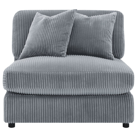 Winchester Upholstered Reversible Chaise Sectional Sofa Fog