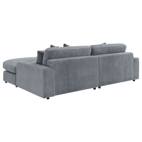 Elchin Upholstered Reversible Chaise Sectional Sofa FogFog