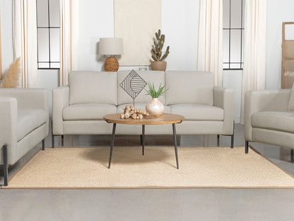 Carlos Upholstered Track Arm Sofa OatmealOatmeal