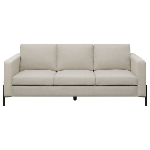 Carlos Upholstered Track Arm Sofa OatmealOatmeal