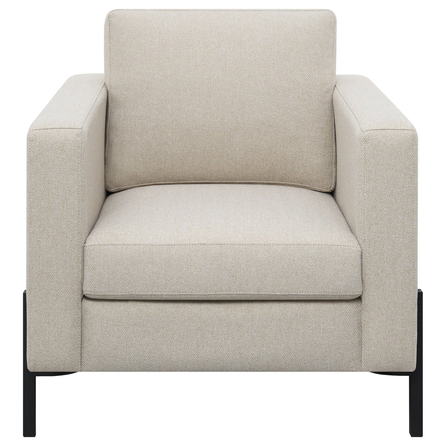 carlos upholstered track arm accent chair oatmealoatmeal