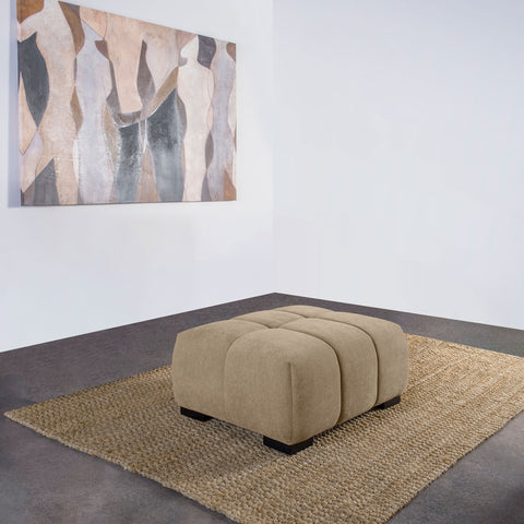 Ochanko Upholstered Rectangular Ottoman Camel