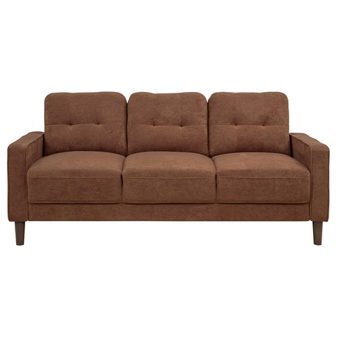 Islington II 3-piece Fabric Upholstered Track Arm Sofa Set Rust