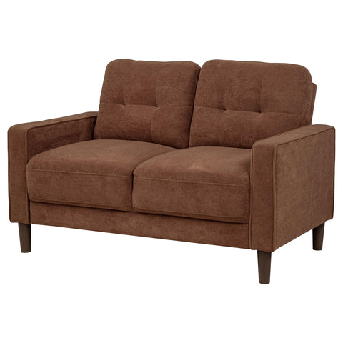 Islington II Fabric Upholstered Track Arm Loveseat Rust