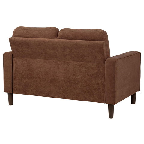 Islington II Fabric Upholstered Track Arm Loveseat Rust