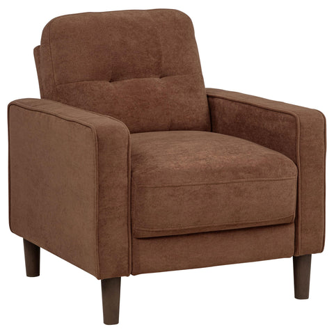Islington II Fabric Upholstered Track Arm Accent Chair Rust