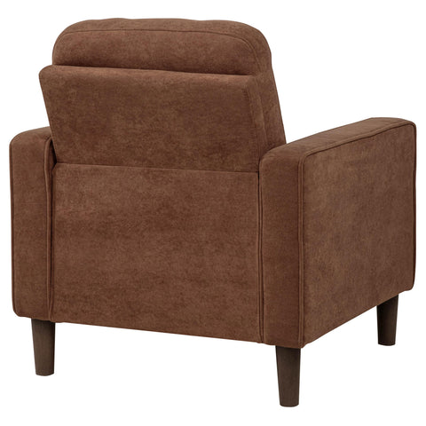 Islington II Fabric Upholstered Track Arm Accent Chair Rust