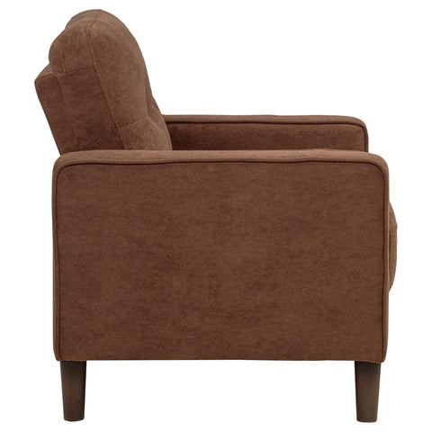 Islington II Fabric Upholstered Track Arm Accent Chair Rust