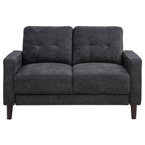 Islington II 2-piece Upholstered Track Arm Sofa Set Steel Grey