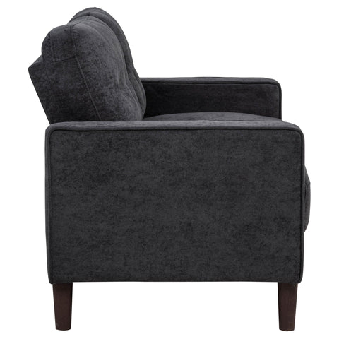 Islington II 3-piece Upholstered Track Arm Sofa Set Steel Grey