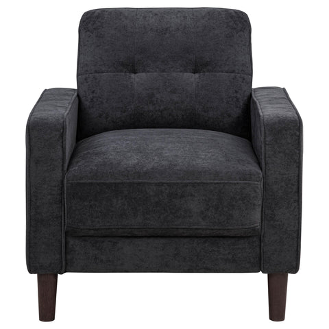 Islington II Fabric Upholstered Track Arm Chair Steel Grey
