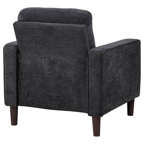 Islington II Fabric Upholstered Track Arm Chair Steel Grey