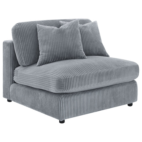 Elchin Upholstered Armless Chair FogFog