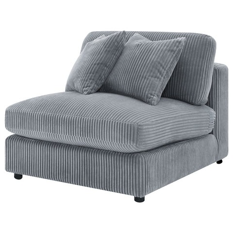 Elchin Upholstered Armless Chair FogFog