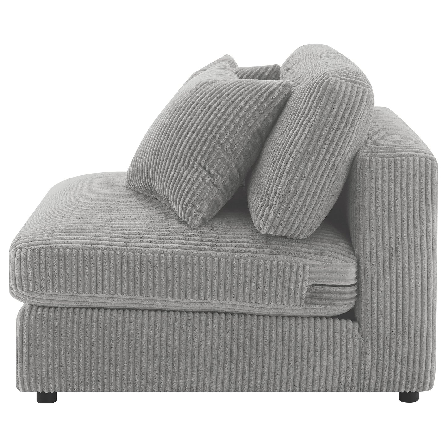 briana upholstered armless chair fog