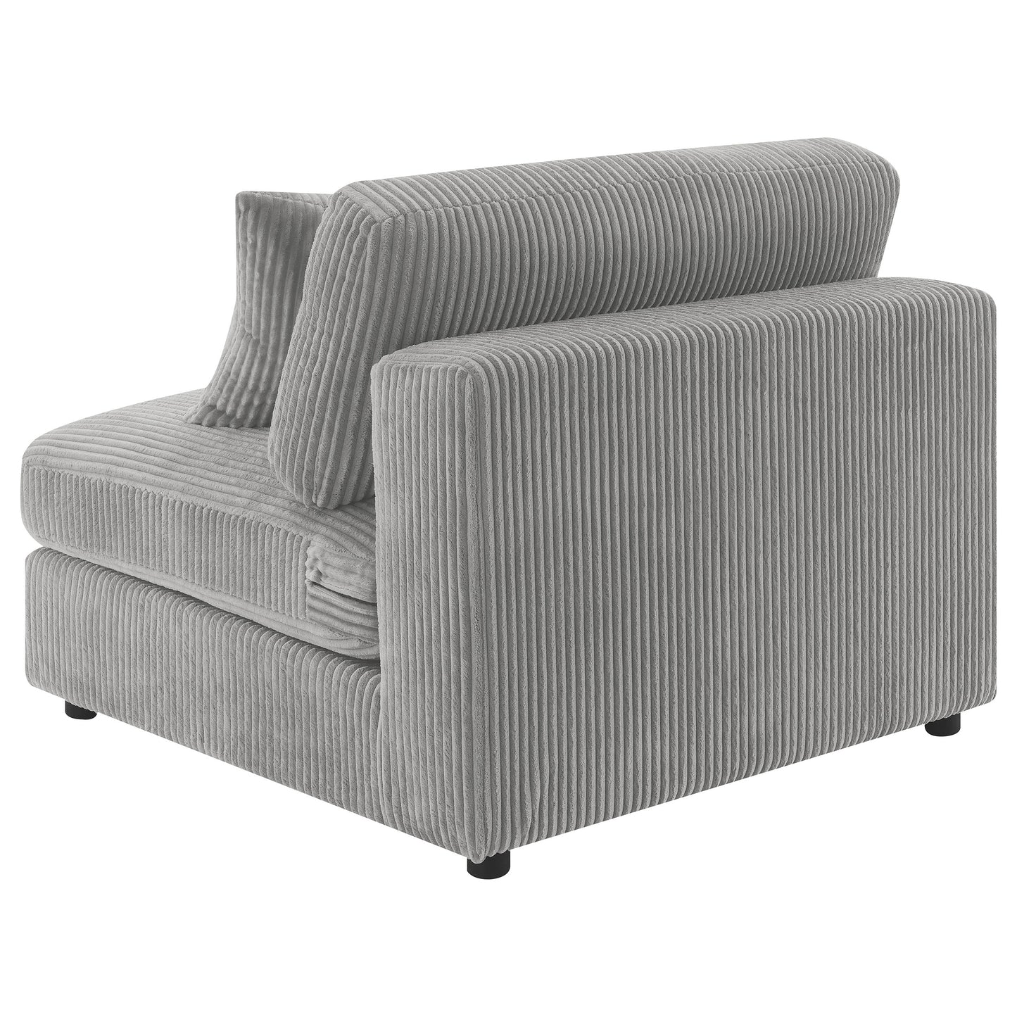 briana upholstered armless chair fog