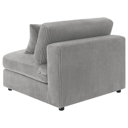 Elchin Upholstered Armless Chair FogFog