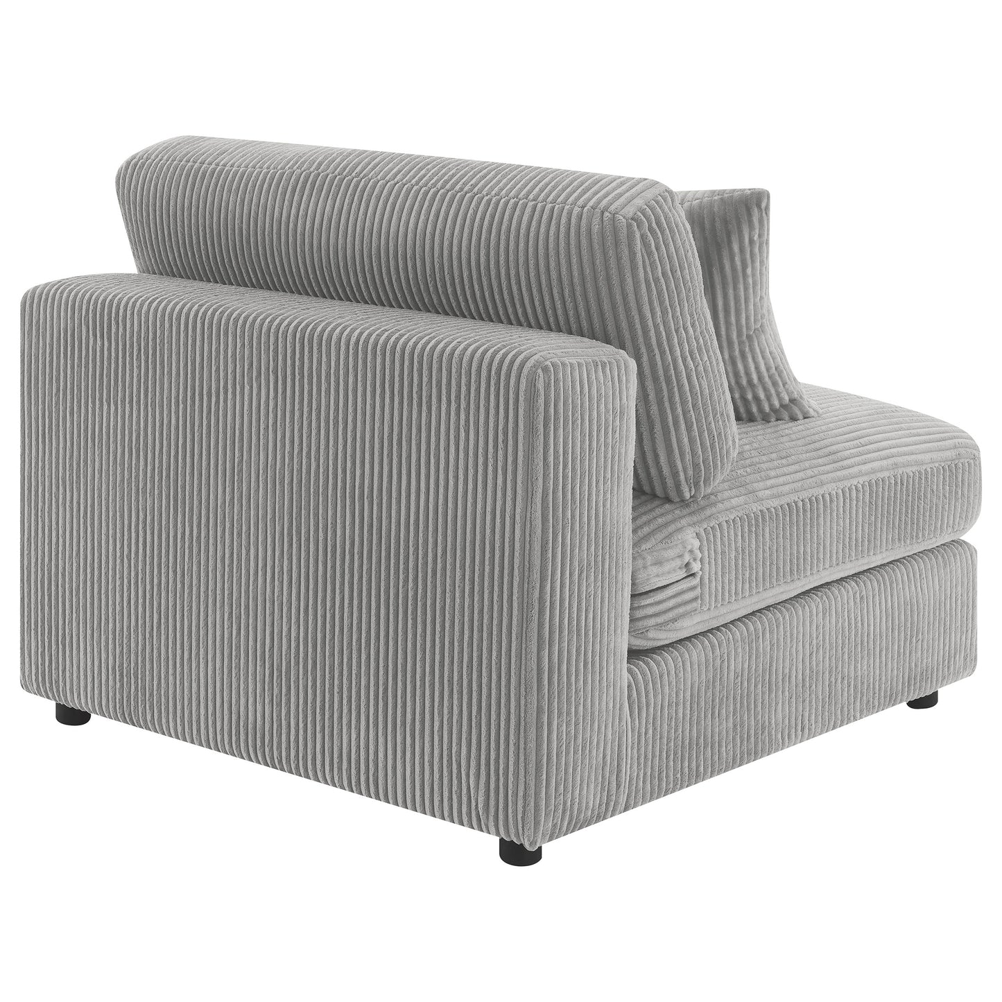 briana upholstered armless chair fog