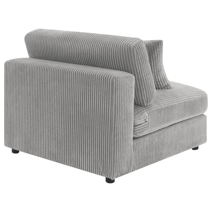 Briana Upholstered Armless Chair Fog