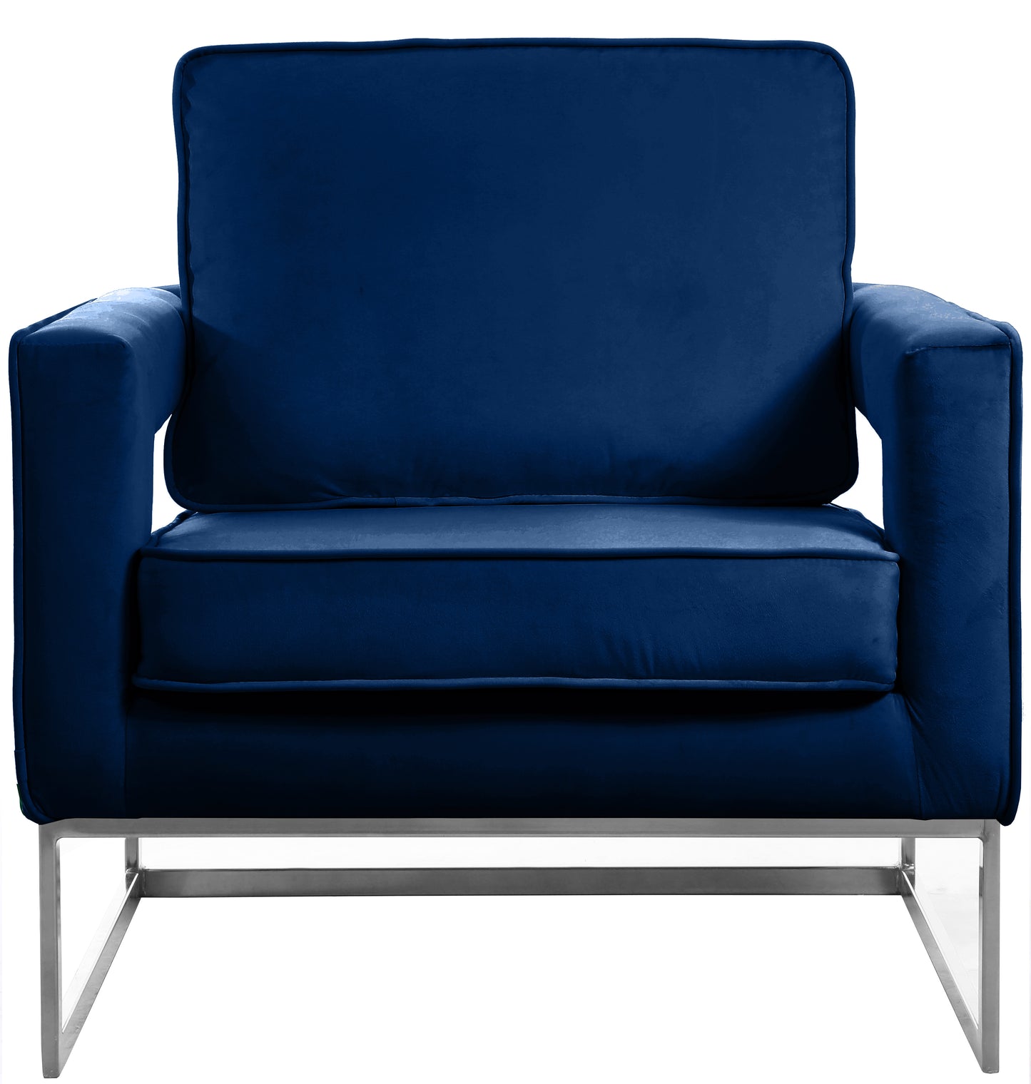 madelyn navy velvet accent chair