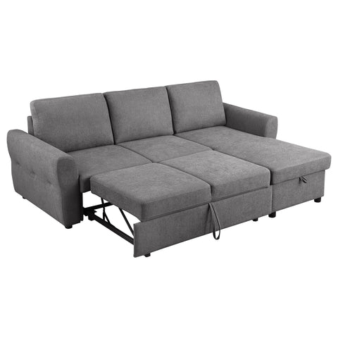 Onslow Upholstered Storage Sleeper Sectional Sofa GreyGrey