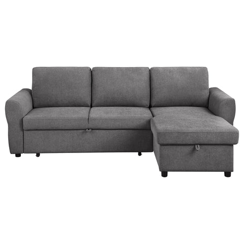 Onslow Upholstered Storage Sleeper Sectional Sofa GreyGrey