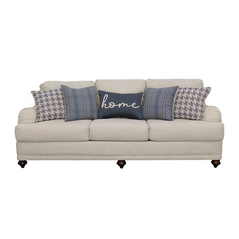 Clint Upholstered English Arm Sofa Light Grey and BlueLight Grey / Blue