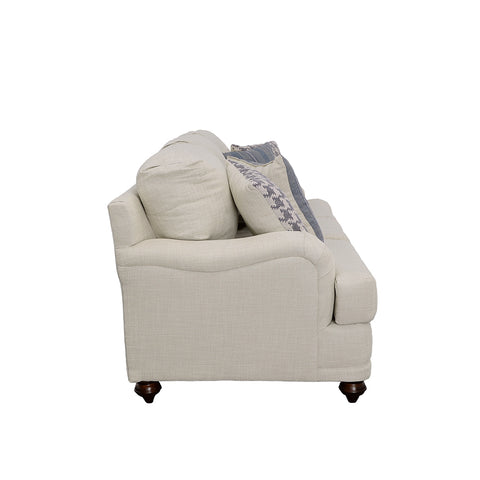Clint Upholstered English Arm Sofa Light Grey and BlueLight Grey / Blue