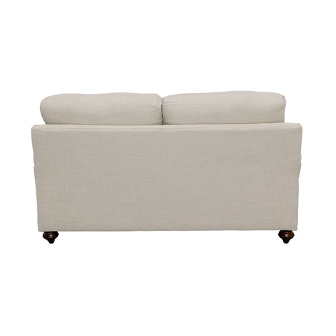 Clint Upholstered English Arm Loveseat Light Grey and BlueLight Grey / Blue