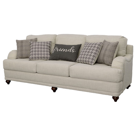 Clint Upholstered English Arm Sofa Light Grey and GreyLight Grey / Grey