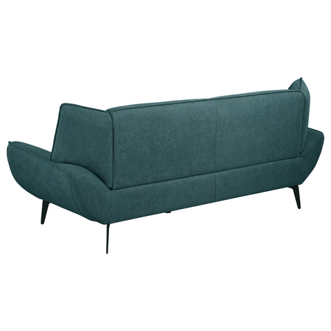 Ollie Upholstered Flared Arm Sofa Teal BlueTeal Blue