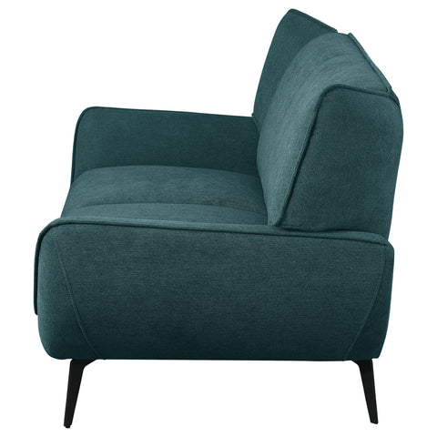 Ollie Upholstered Flared Arm Loveseat Teal BlueTeal Blue
