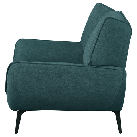 Ollie Upholstered Flared Arm Accent Chair Teal BlueTeal Blue