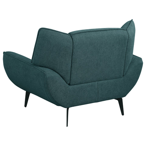 Ollie Upholstered Flared Arm Accent Chair Teal BlueTeal Blue