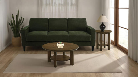 Blaine 77-inch Fabric Upholstered Track Arm Sofa Matcha Green