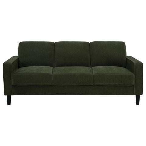 Blaine 77-inch Fabric Upholstered Track Arm Sofa Matcha Green