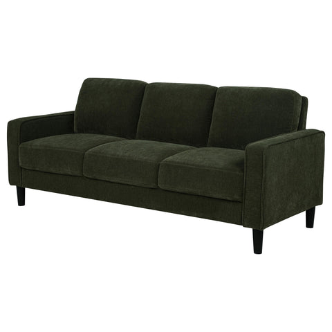 Blaine 77-inch Fabric Upholstered Track Arm Sofa Matcha Green