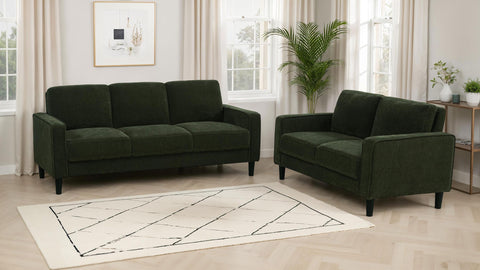 Blaine 77-inch Fabric Upholstered Track Arm Sofa Matcha Green