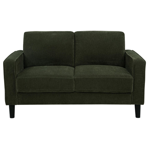 Blaine Fabric Upholstered Track Arm Loveseat Matcha Green