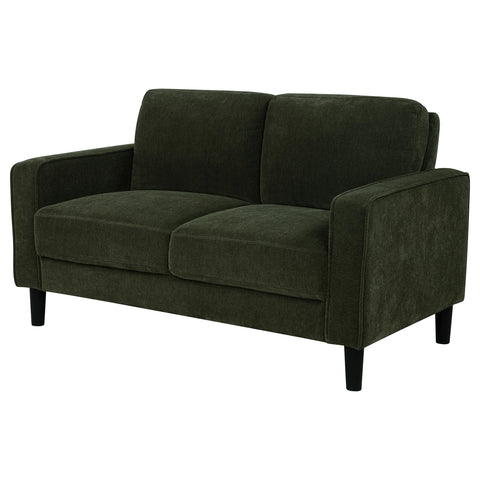 Blaine Fabric Upholstered Track Arm Loveseat Matcha Green