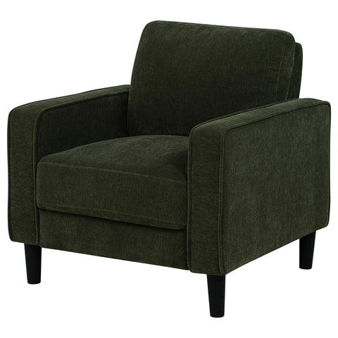 Blaine Fabric Upholstered Track Arm Accent Chair Matcha Green